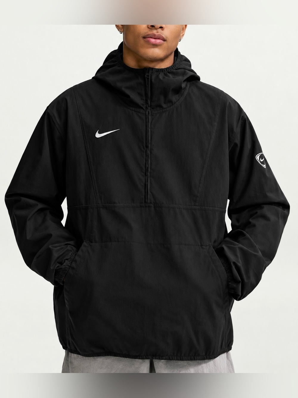 NWT $115 Nike Energy Men's Soccer Anorak Jacket XXL Black